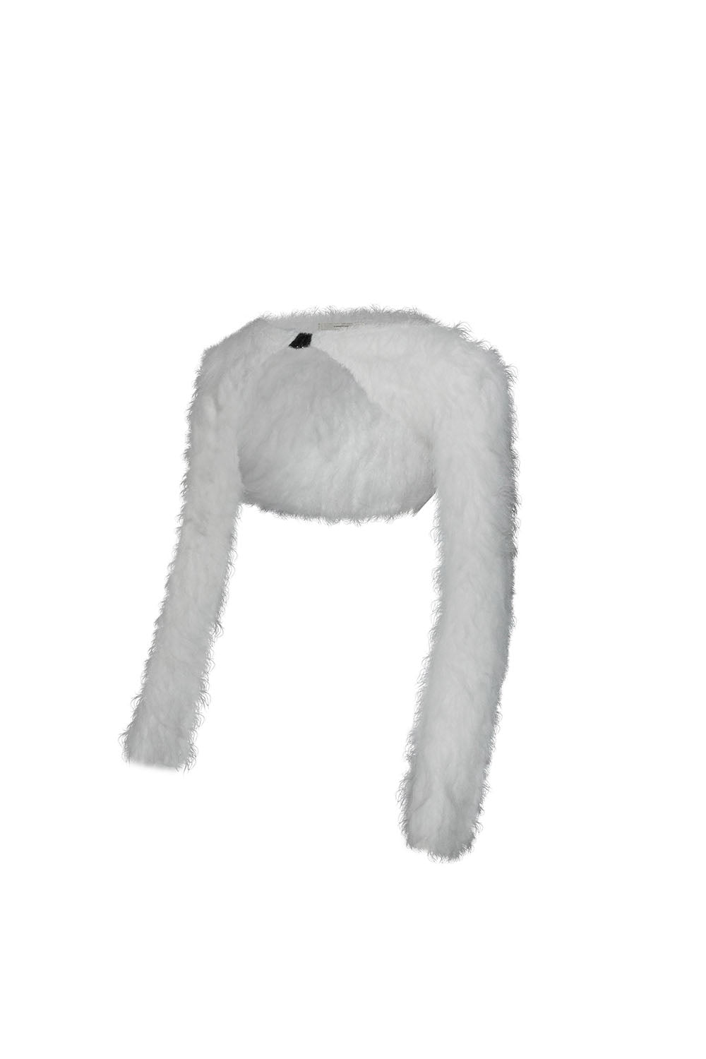 S fuzzy tops cropped