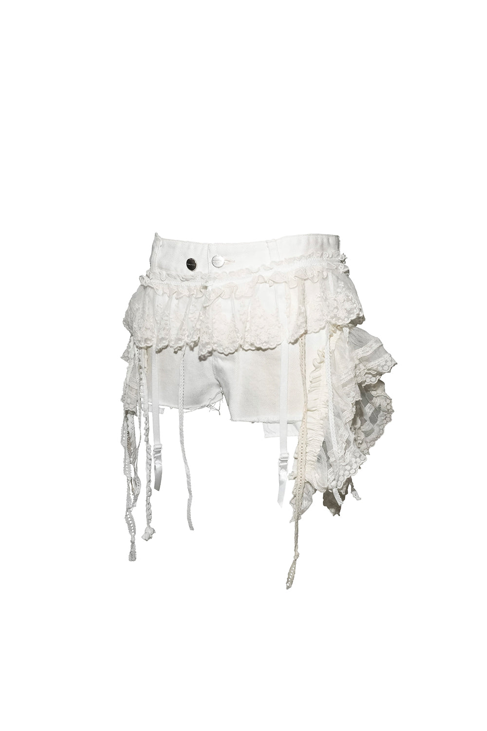 veil frill garter shorts