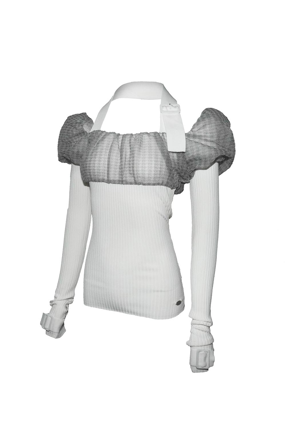 belted halter knit tops