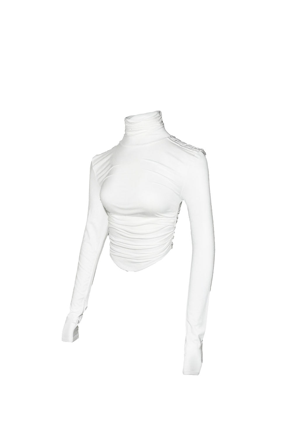 S embellished shoulder tops