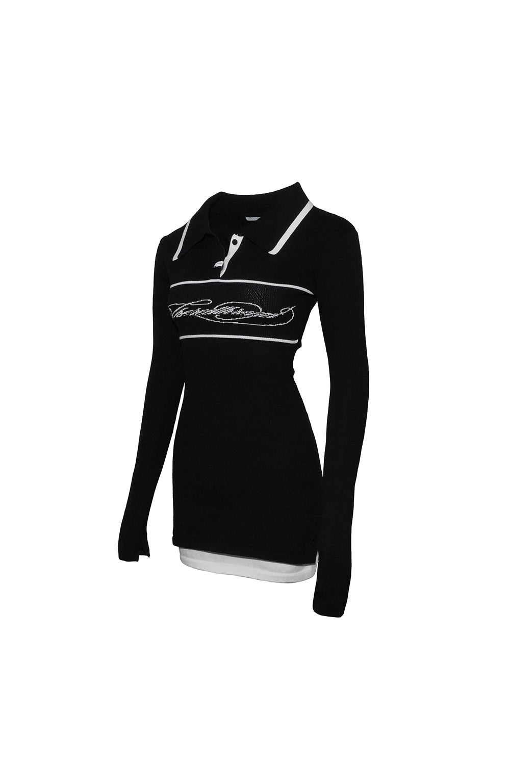 script knit dress mini