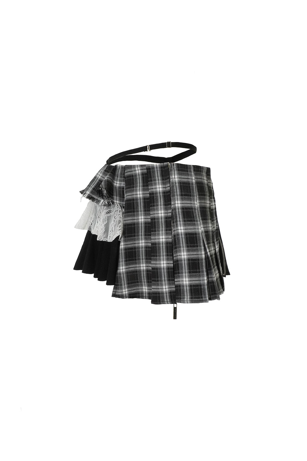 スカート S half mini skirt bug check S THEREDTHREAD / ザレッドスレッド】S half mini skirt bug check
