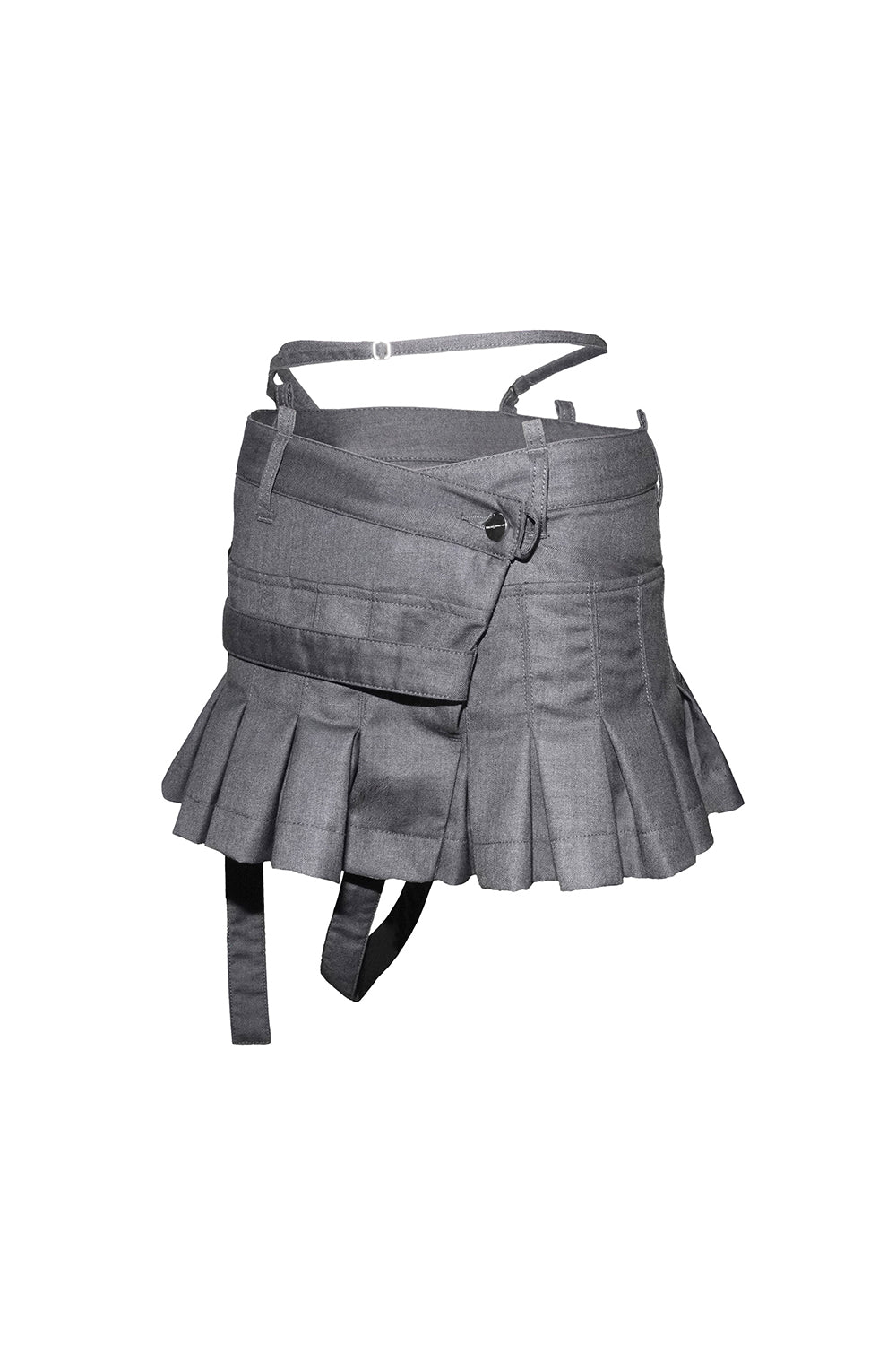 script pleated skirt mini
