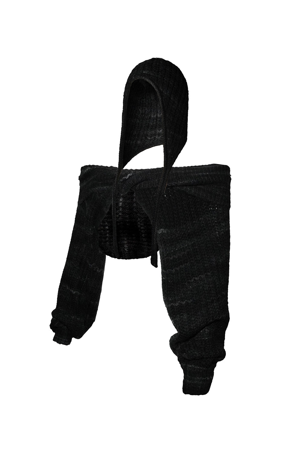 earflap twist knit set