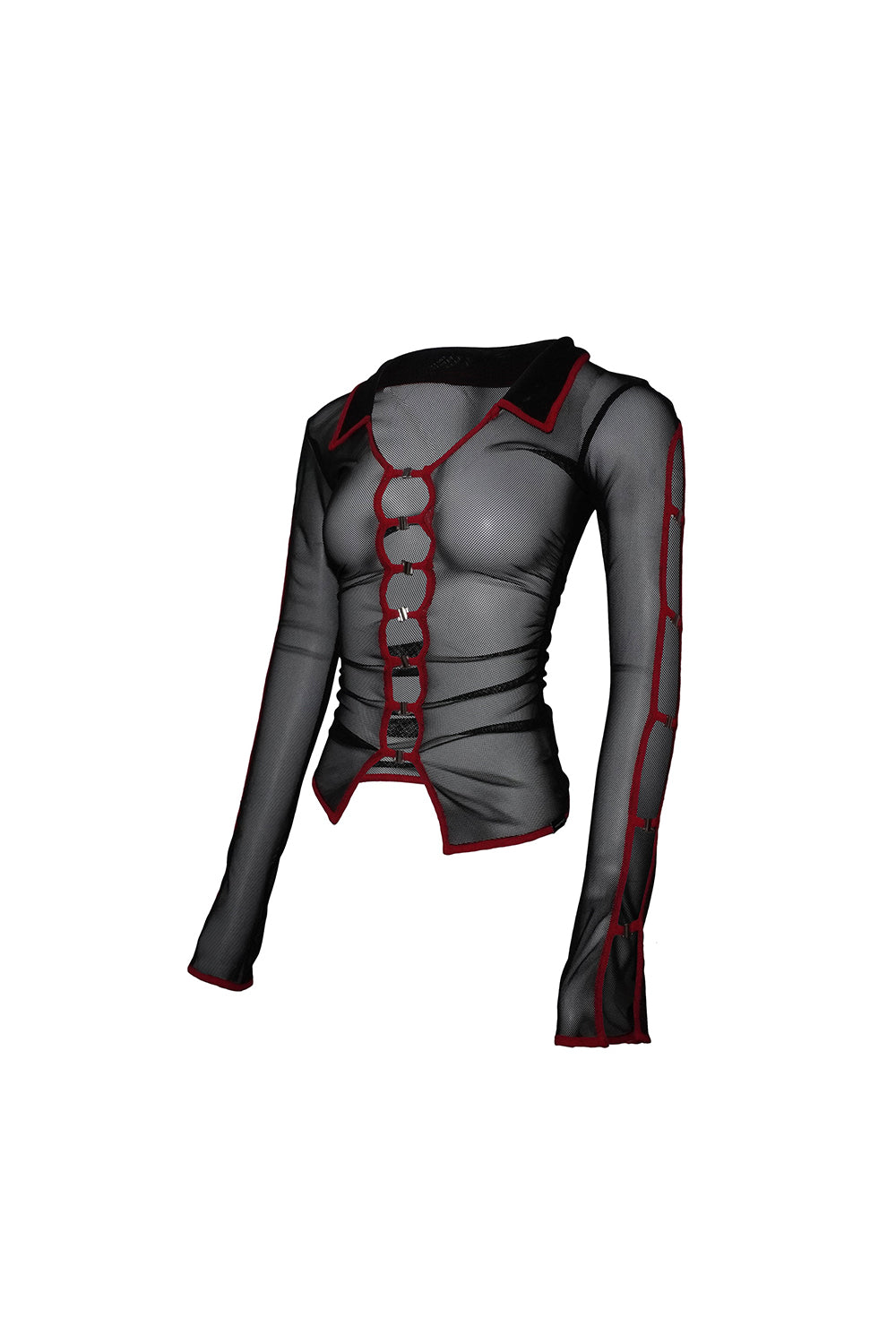 THEREDTHREAD / ザレッドスレッド】mesh hook tops