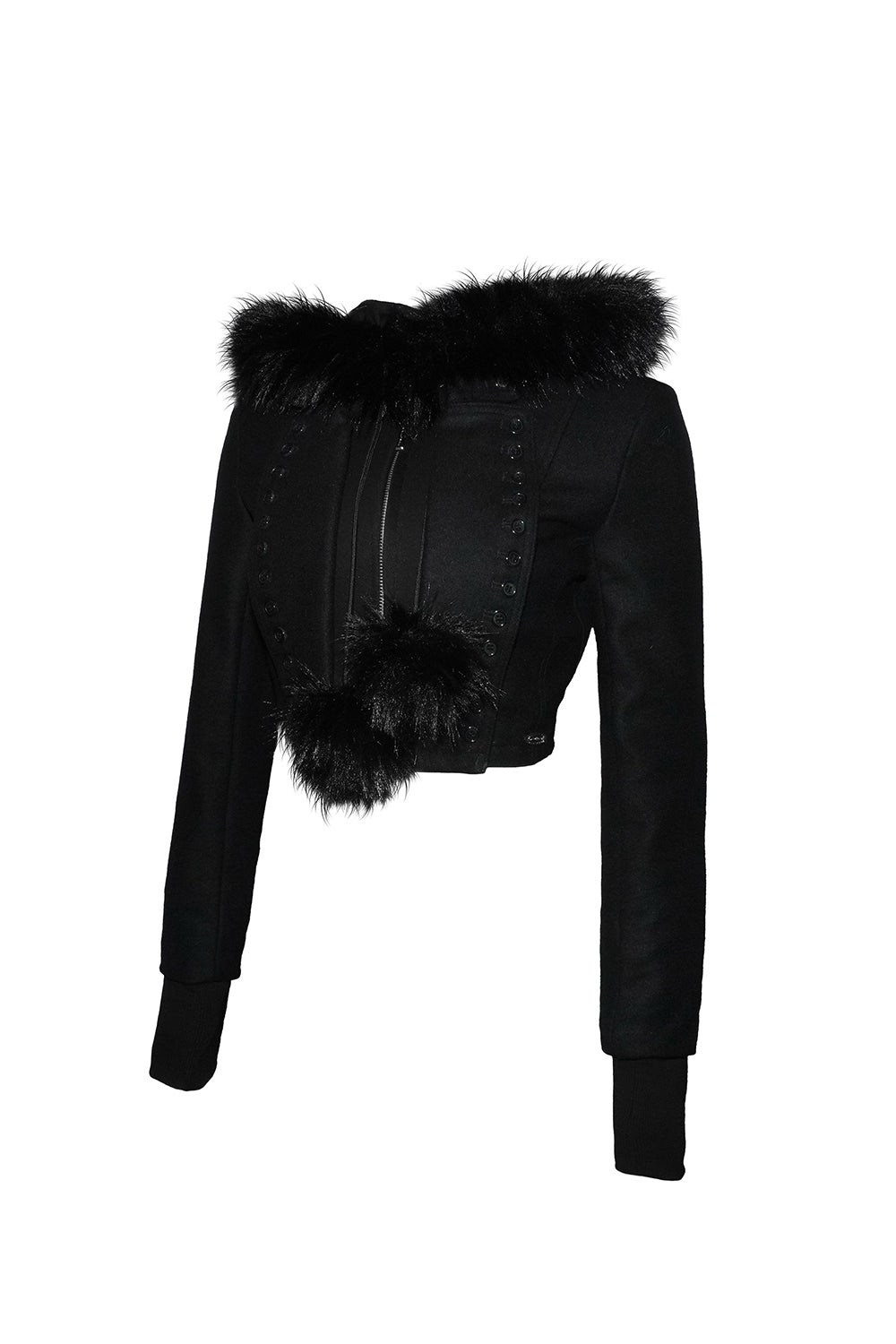 layered trim jacket