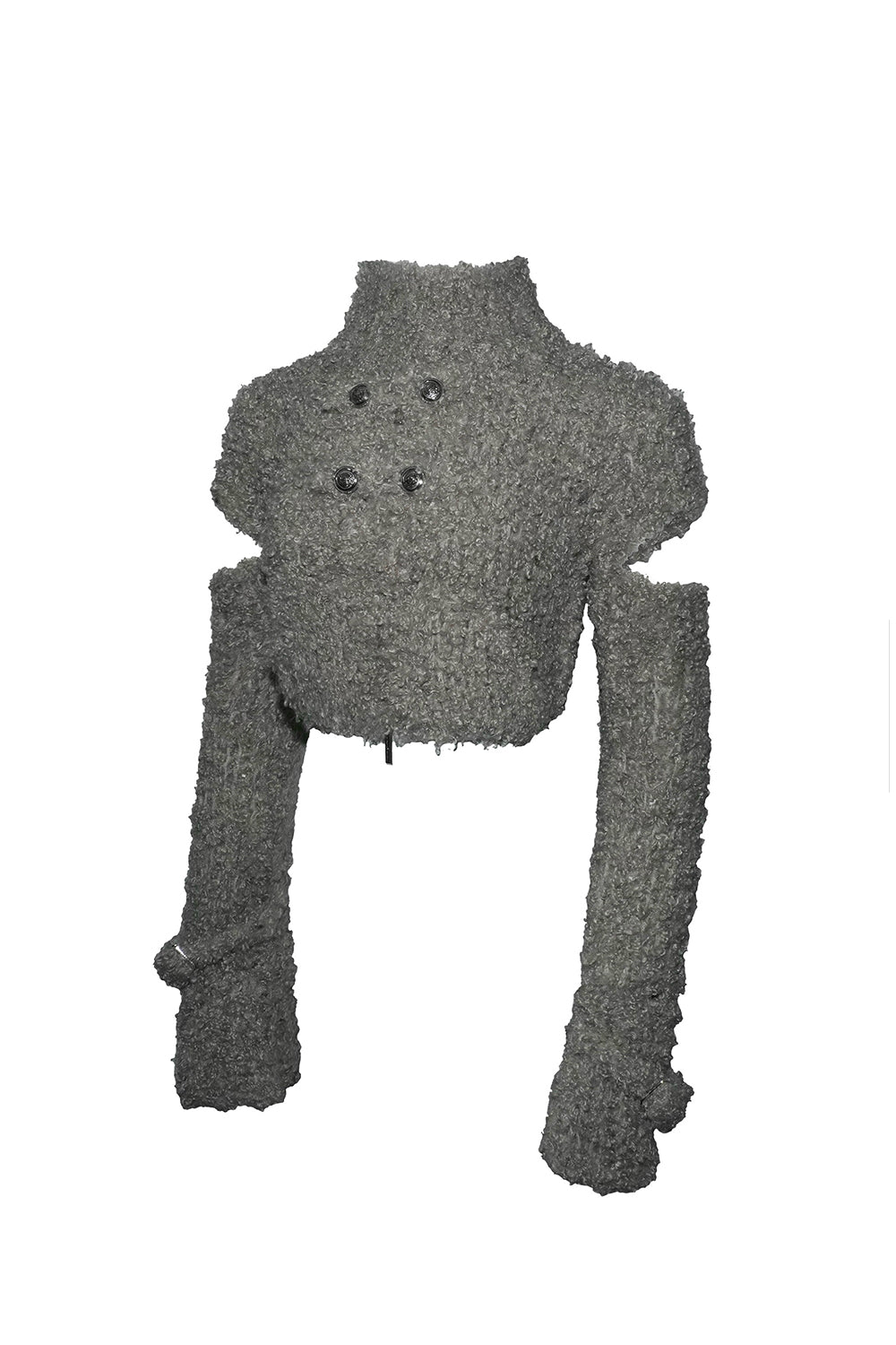 hand knit zip jacket