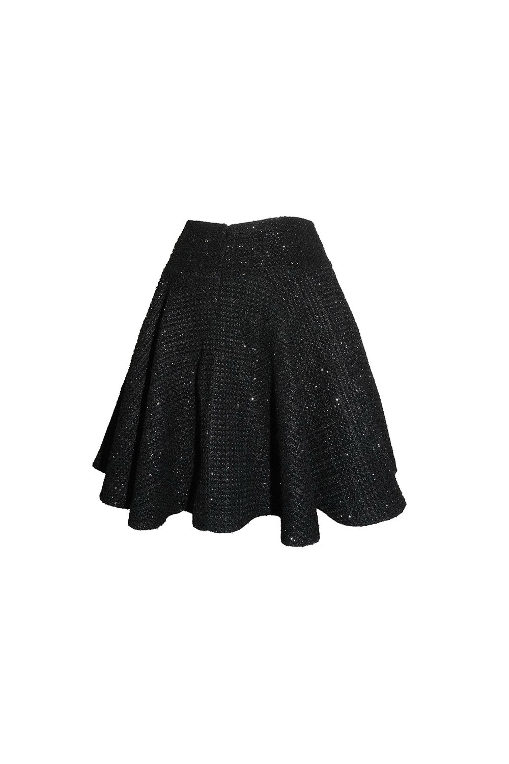 S tweed flare skirt