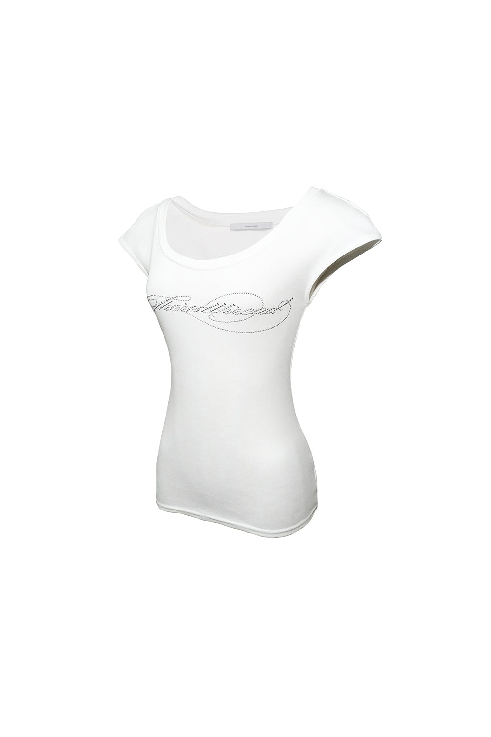 slim fit logo tops