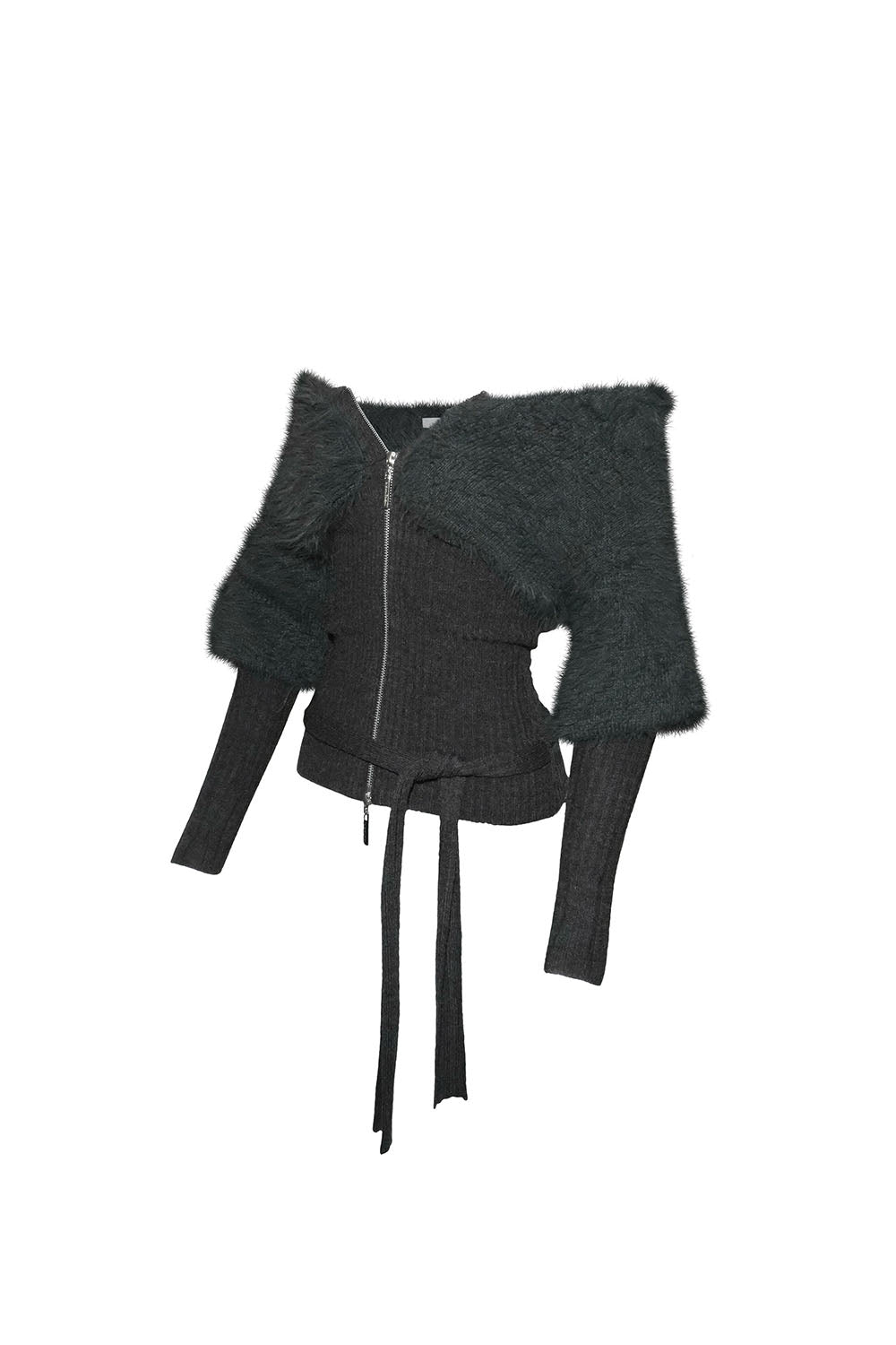 THEREDTHREAD / ザレッドスレッド】S contrast zip knit