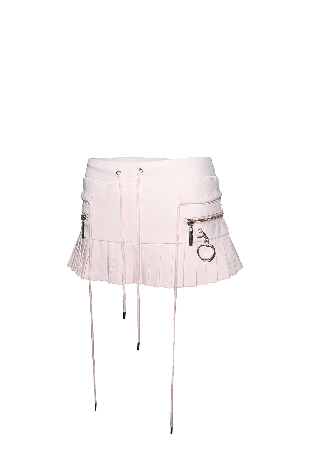 pleated jersey skirt mini