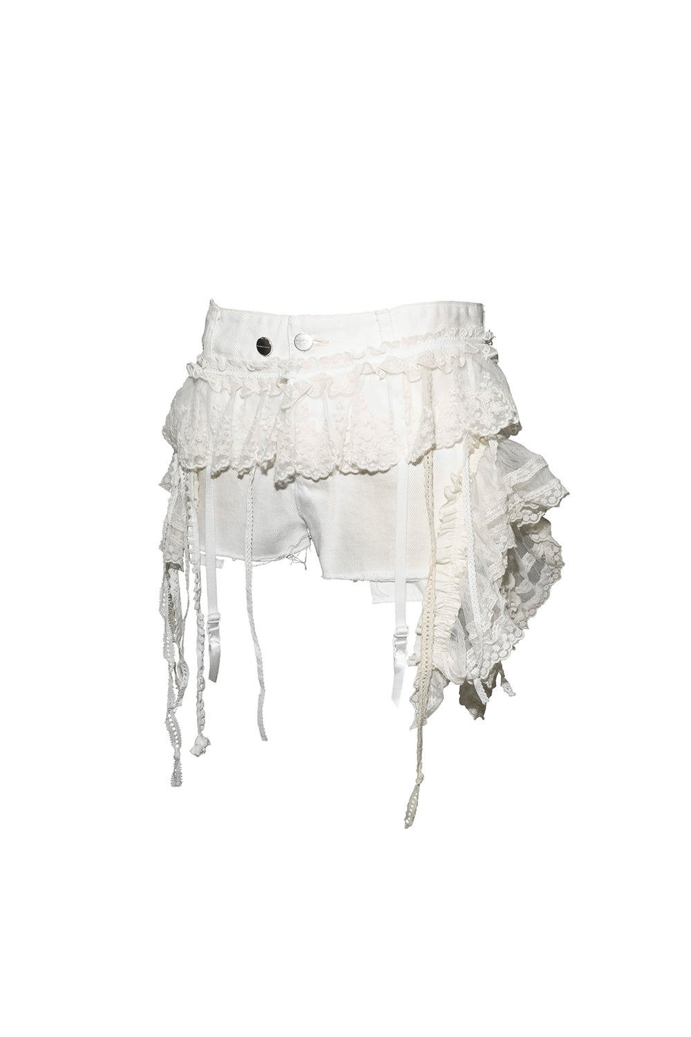 veil frill garter shorts
