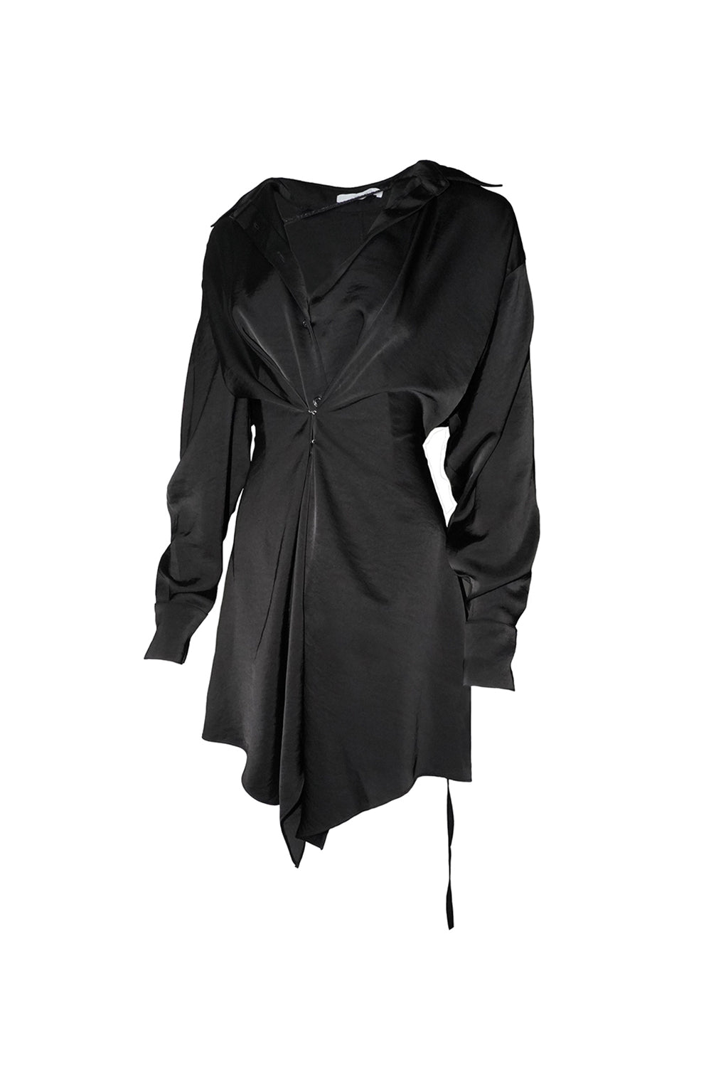 fluid hem dress shirt