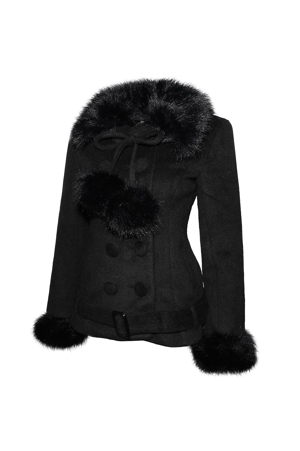 fur trim coat
