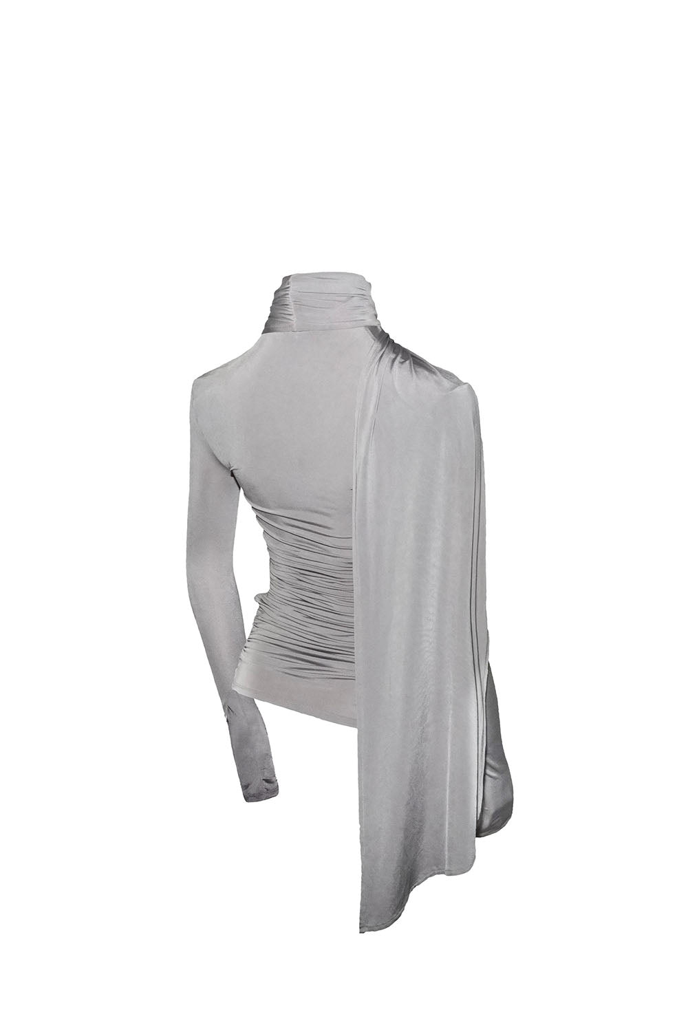 S asymmetric drape tops