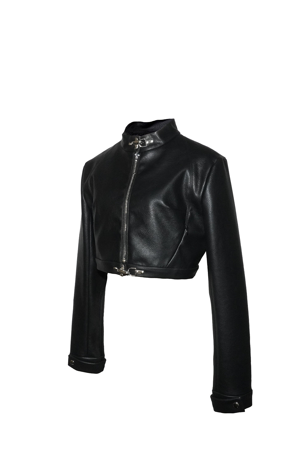 S urban leather cropped