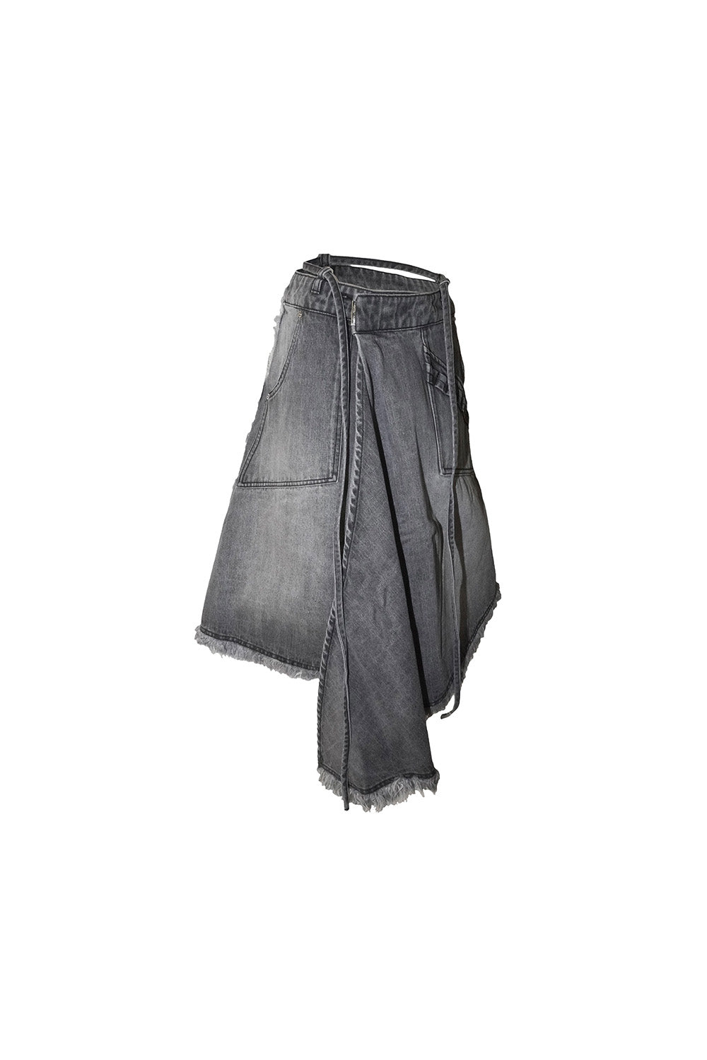 THEREDTHREAD / ザレッドスレッド】S double knee fray skirt