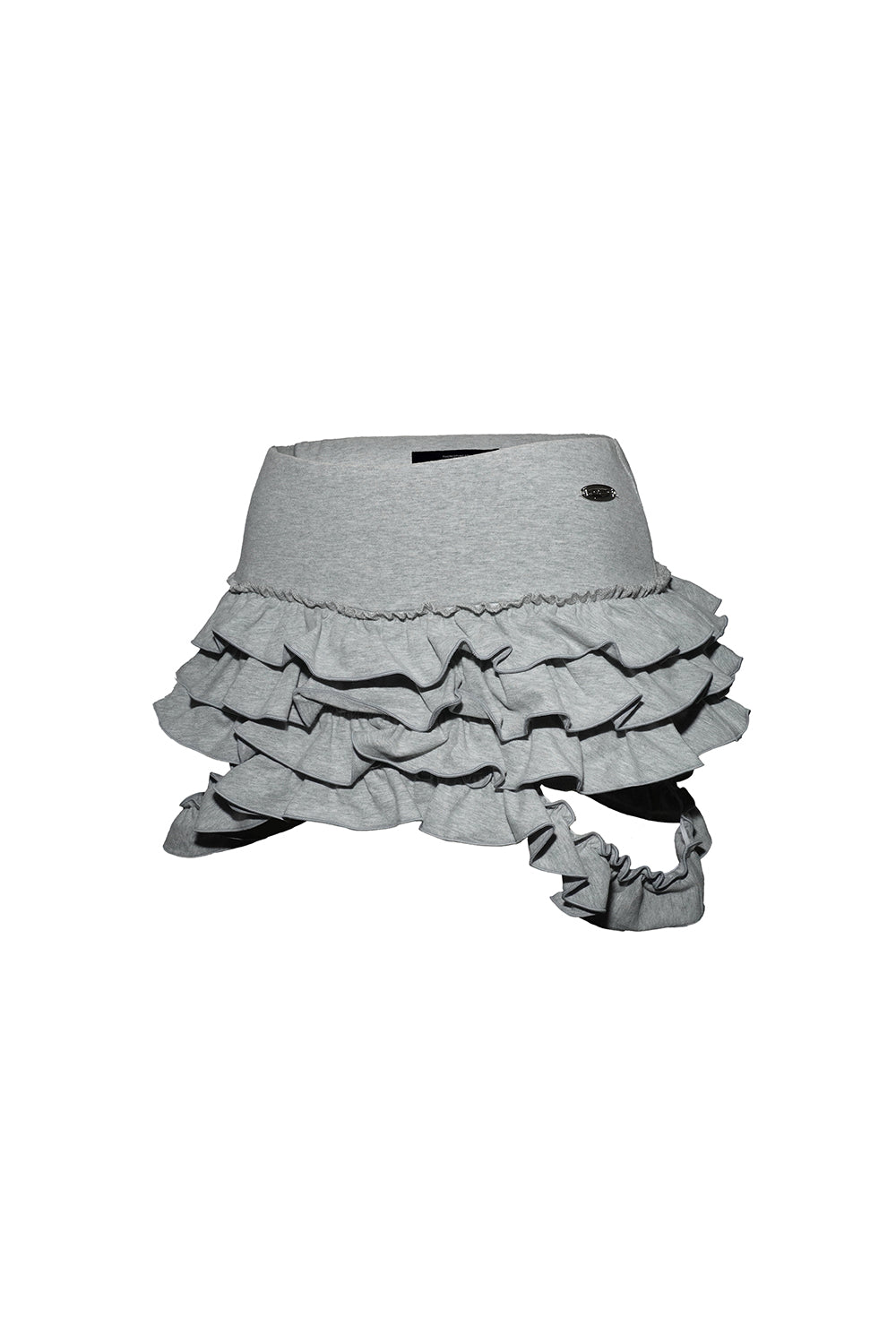 cascade garter skirt mini