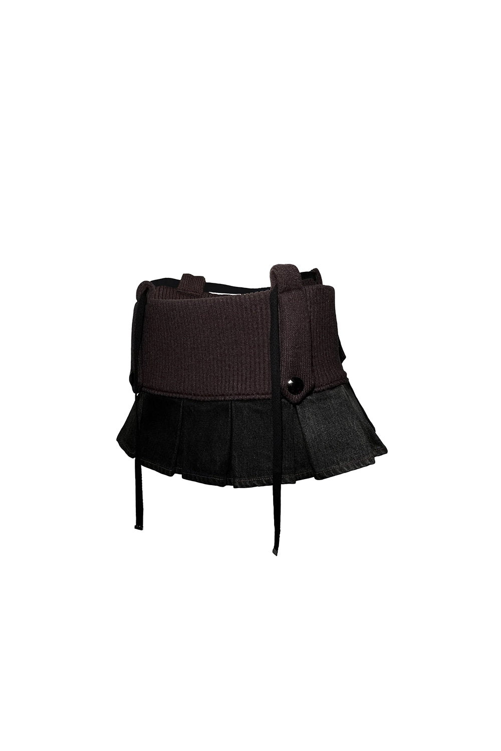 knit pleated skirt mini
