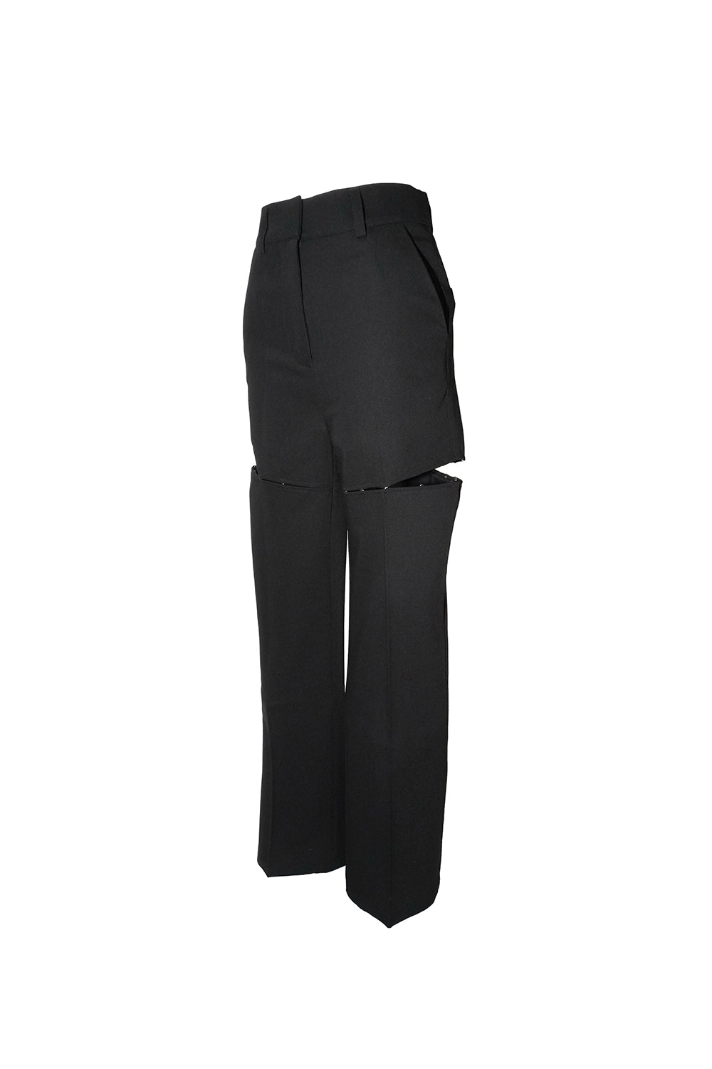 hook slit slacks pants