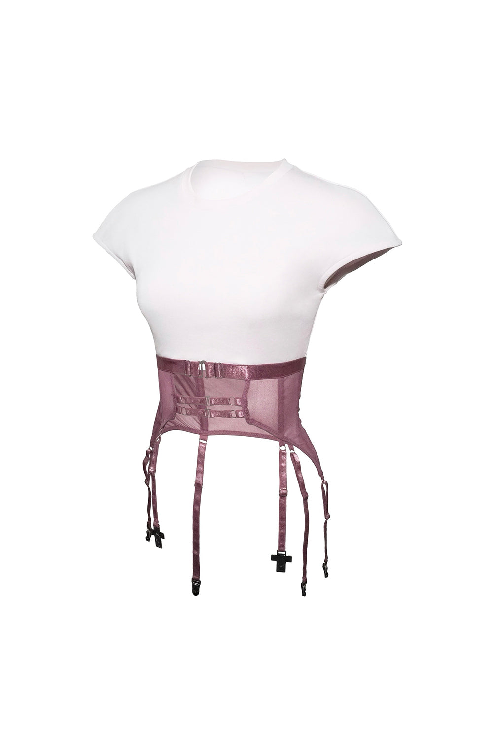 belted panel corset tops