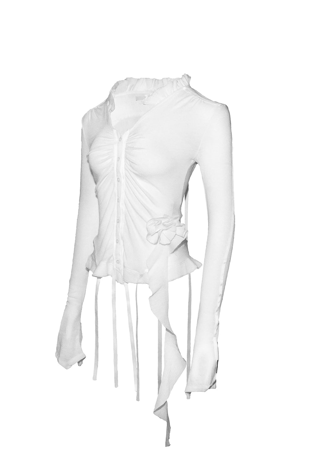 THEREDTHREAD / ザレッドスレッド】S trailing rose tops