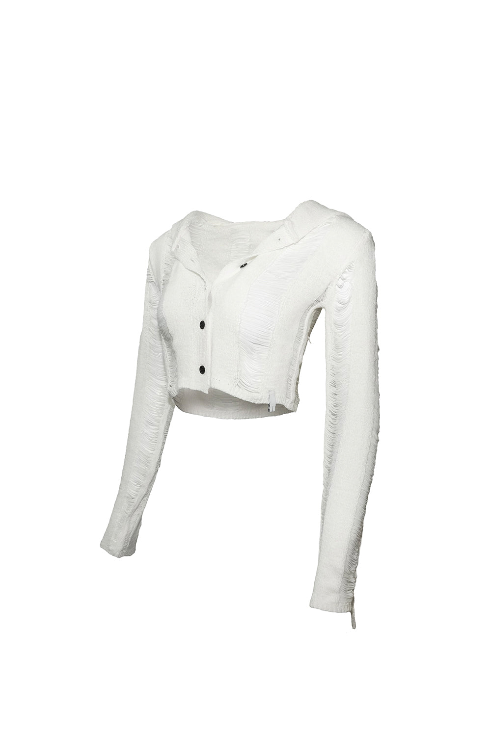 THEREDTHREAD / ザレッドスレッド】laddering knit hoodie