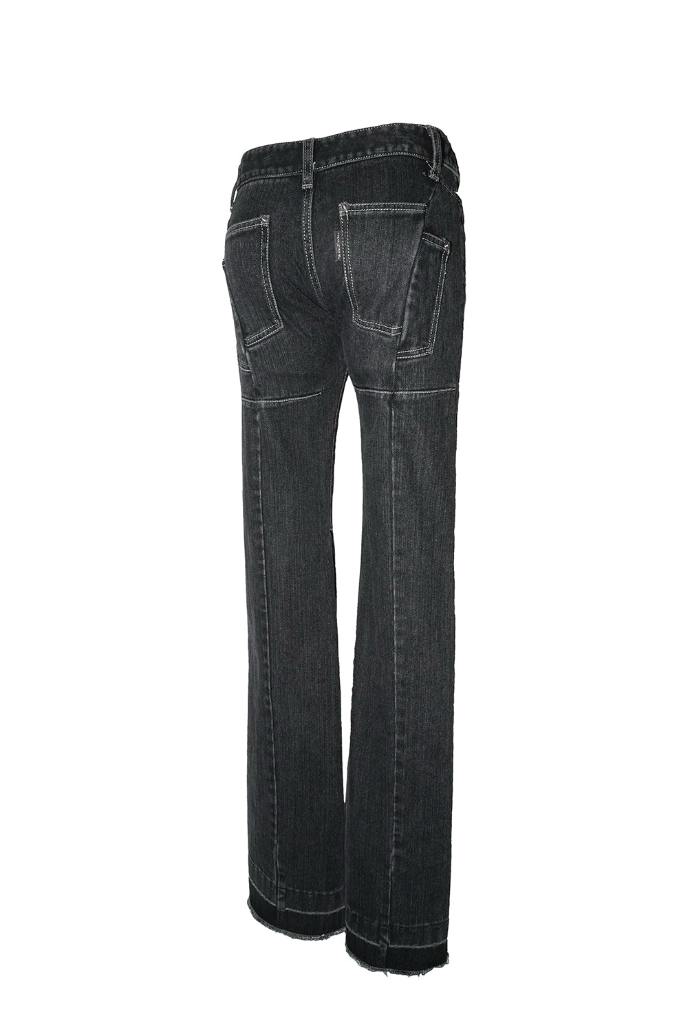 cutout stitch denim
