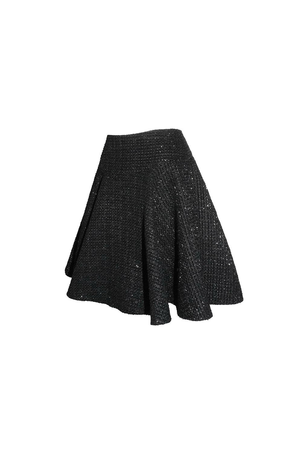 S tweed flare skirt