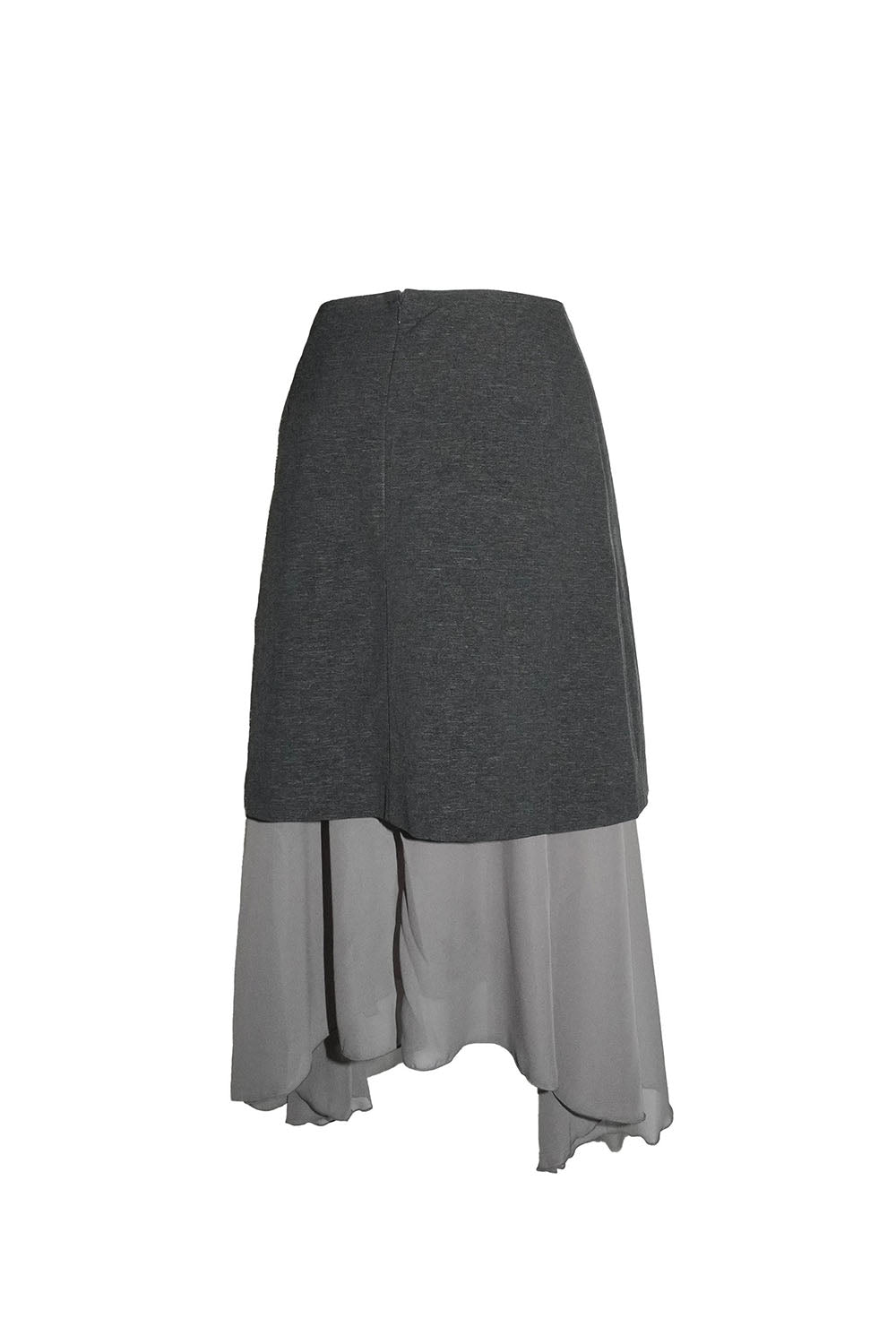 S structured drape midi skirt