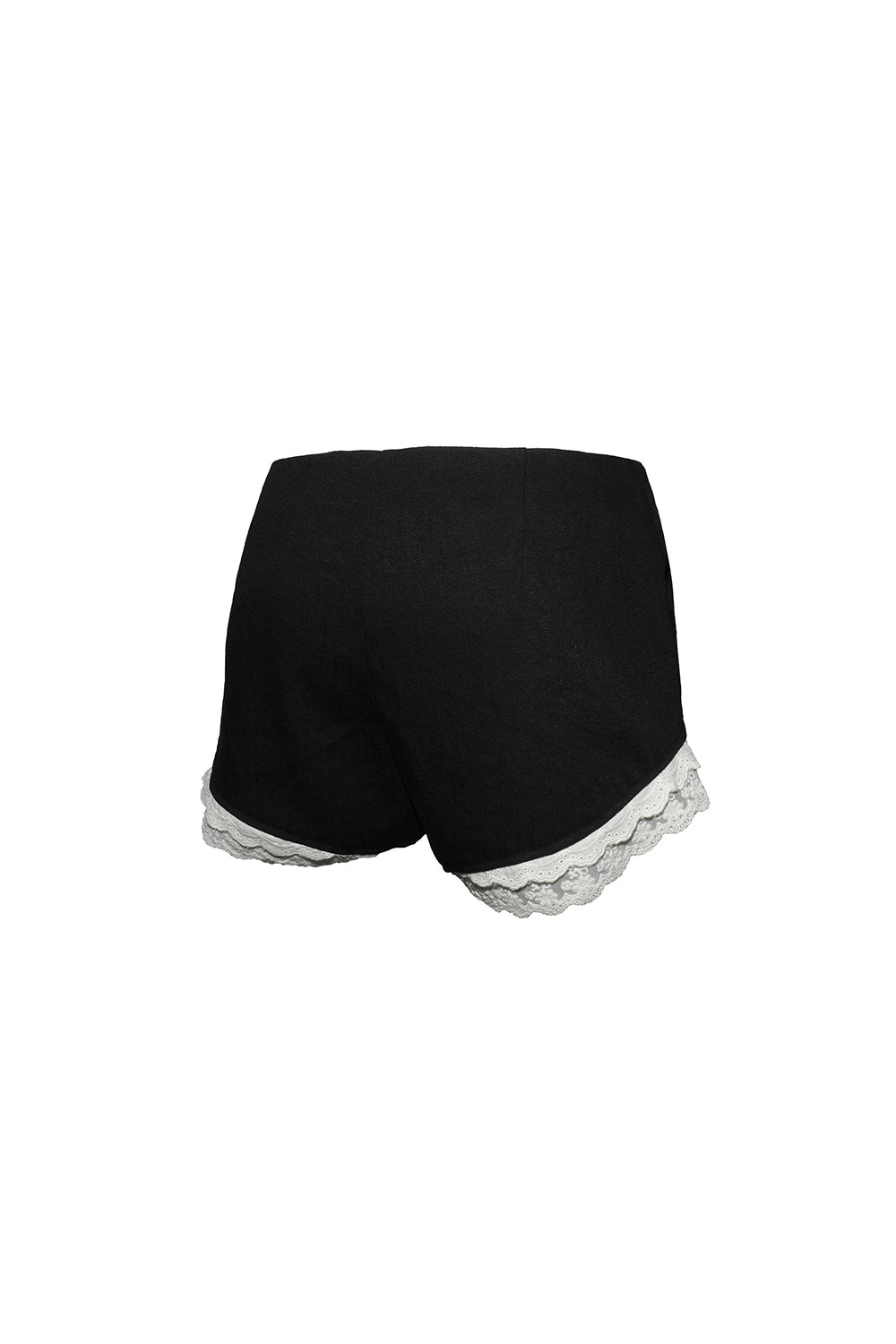 tweed shorts lace