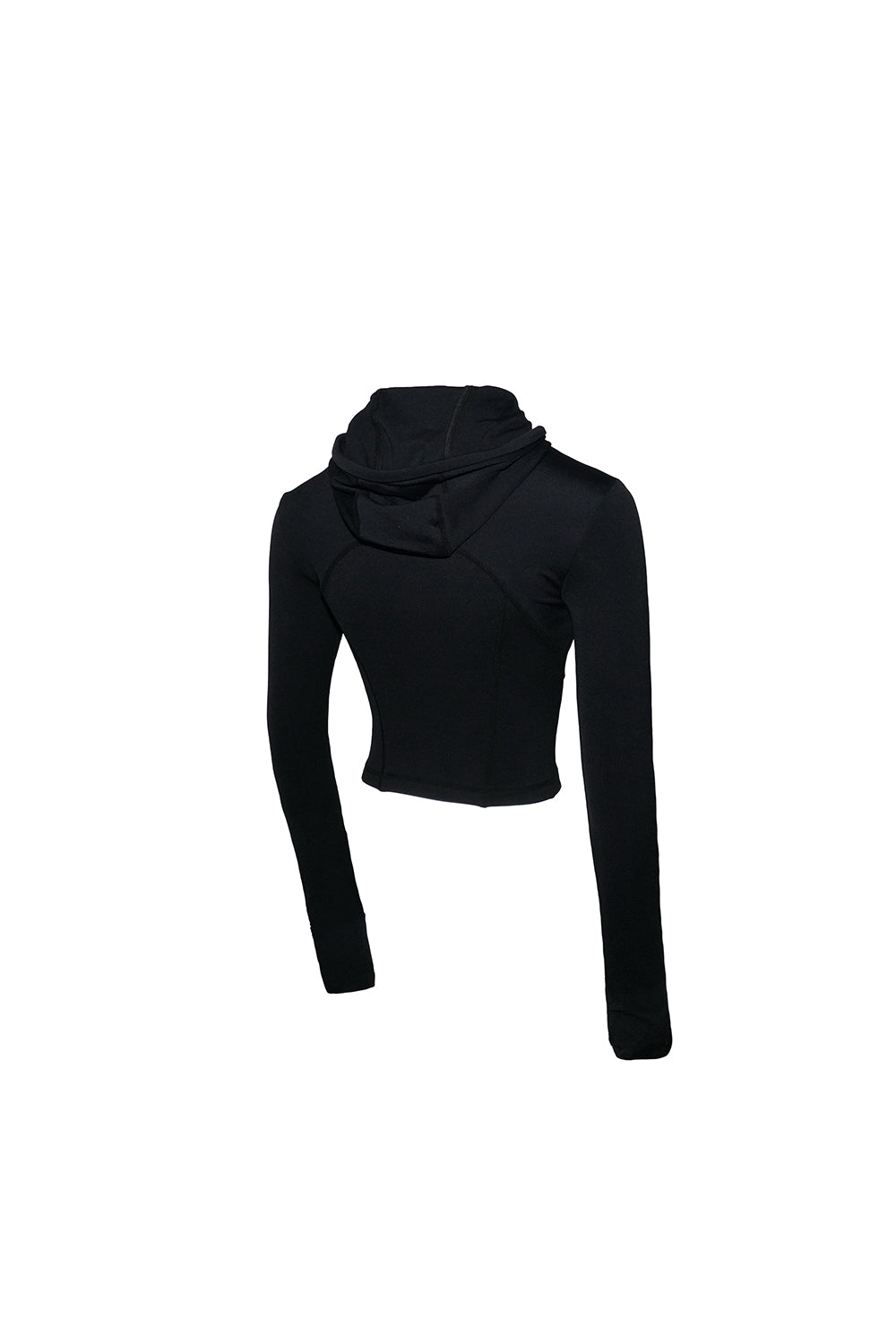 THEREDTHREAD】eyelet zip fit hoodie