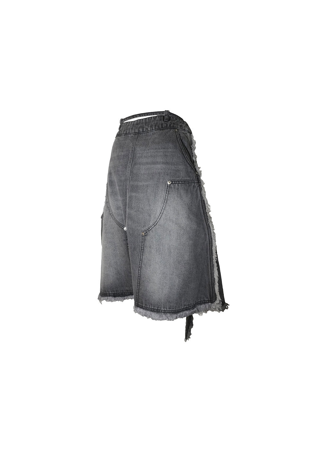 S double knee fray skirt