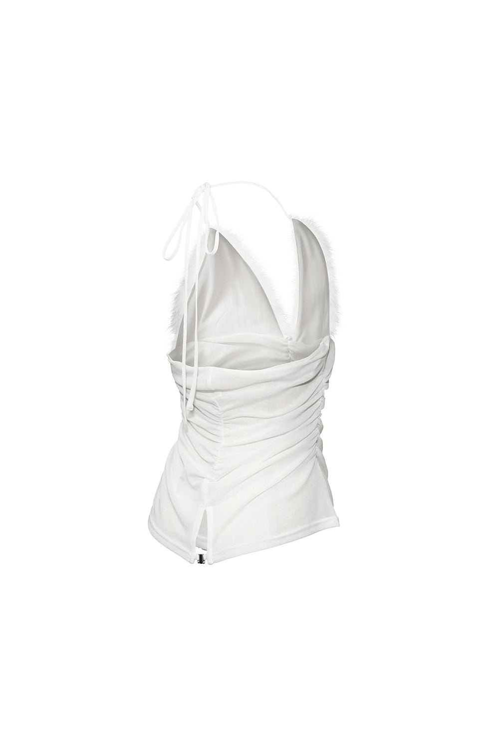 furry triangle hook tops