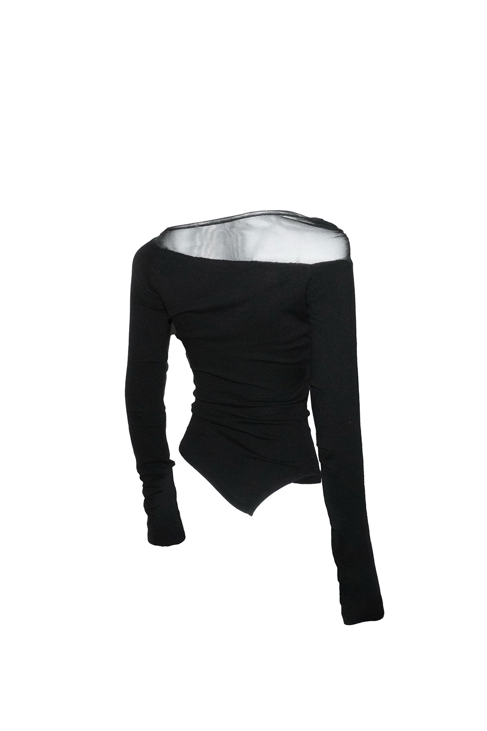 S sheer asymmetric tops