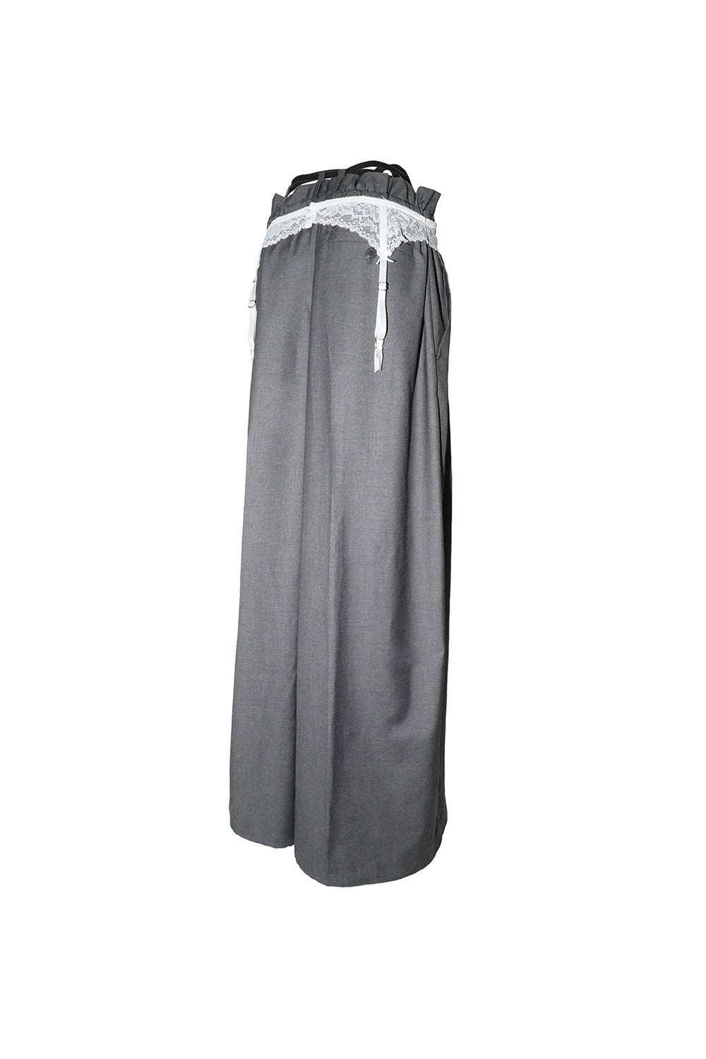 laced garter suit slacks