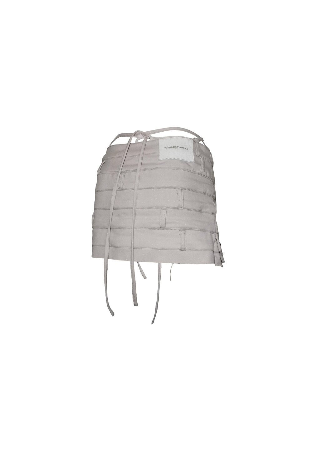 S layered panel skirt mini