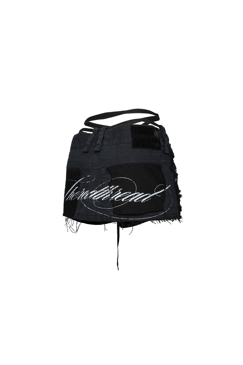 corded script skirt mini