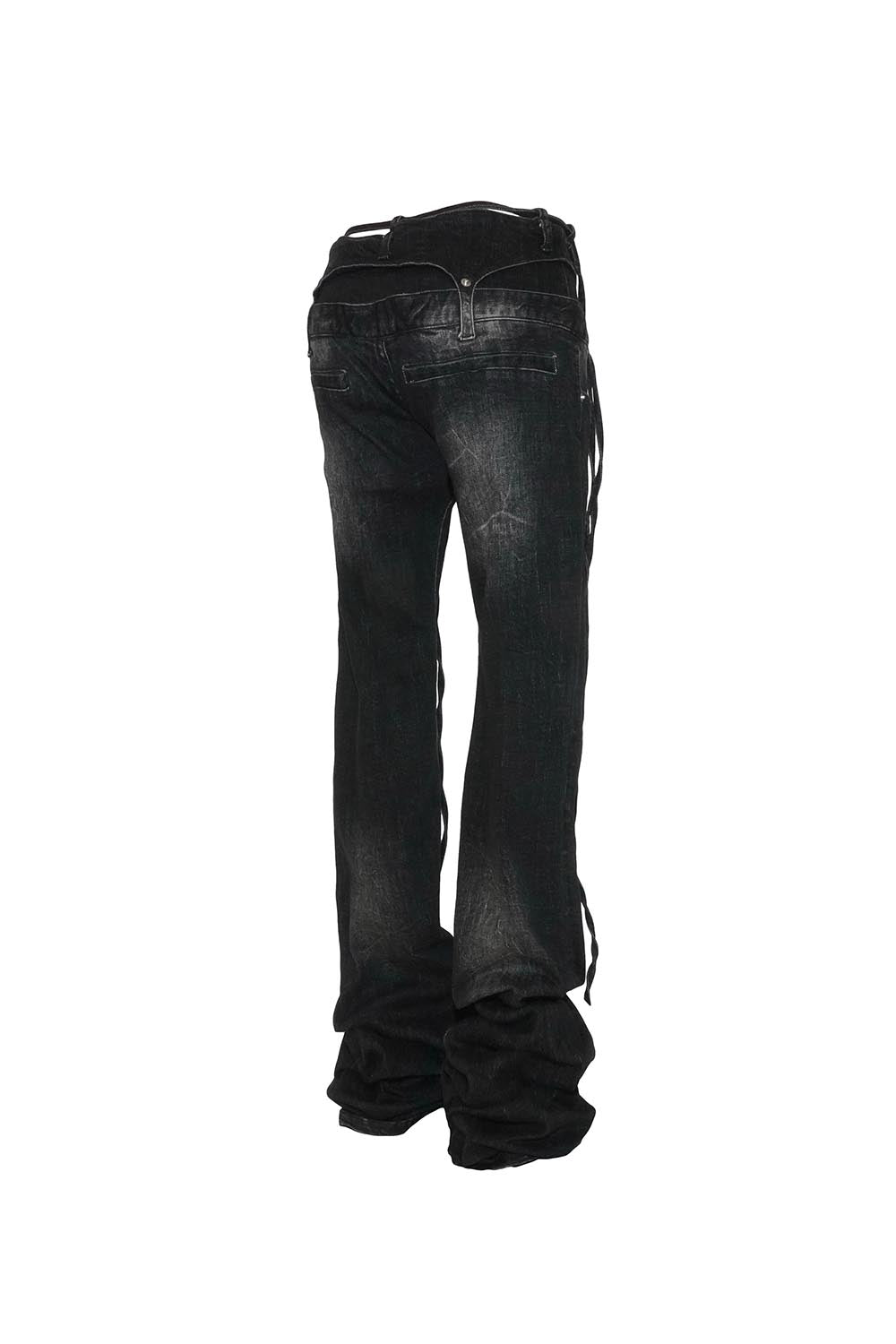 S tethered long denim