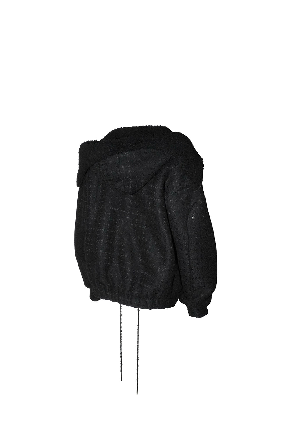 S ring asymmetry hoodie lace