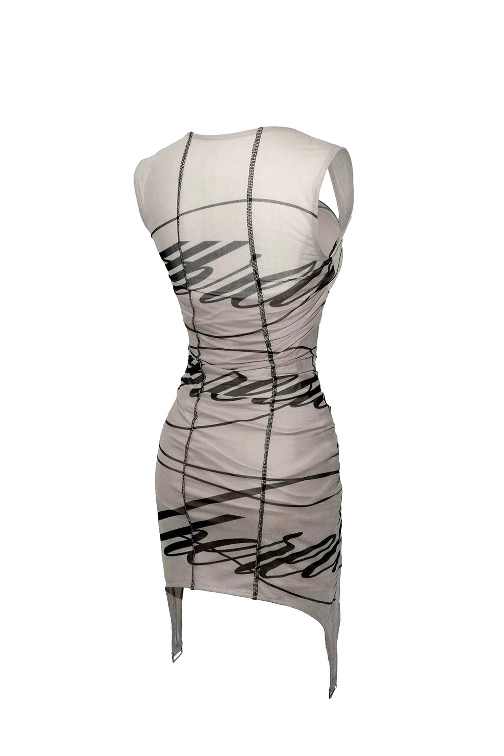 bold logo garter dress