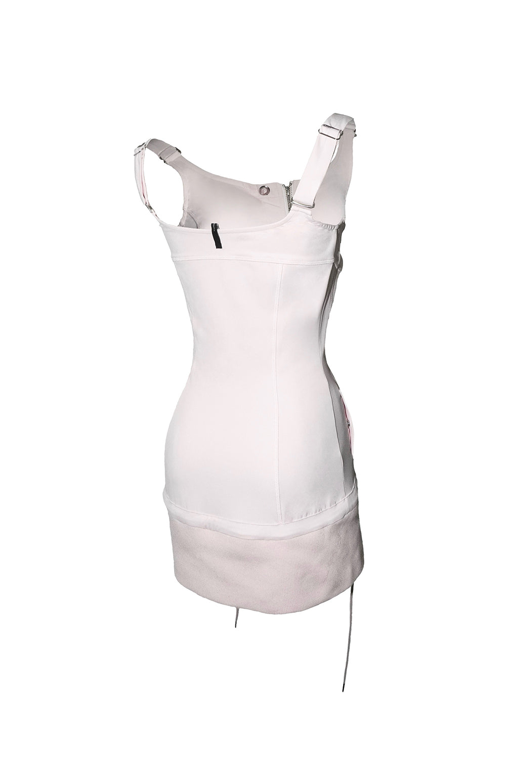 jersey zip dress mini