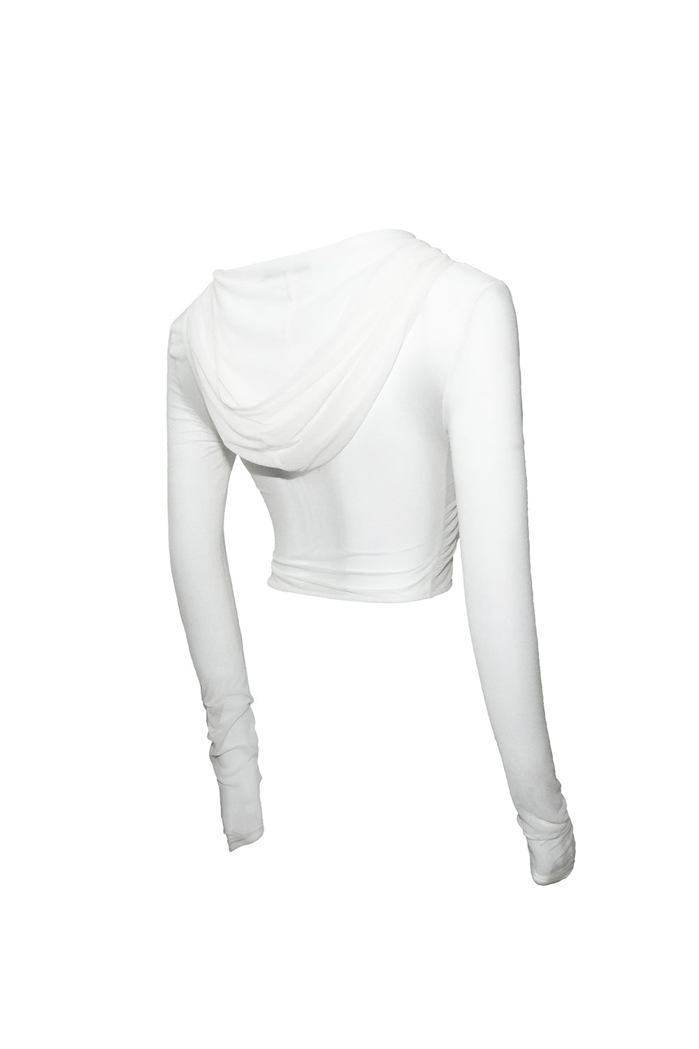 pierced zip hoodie