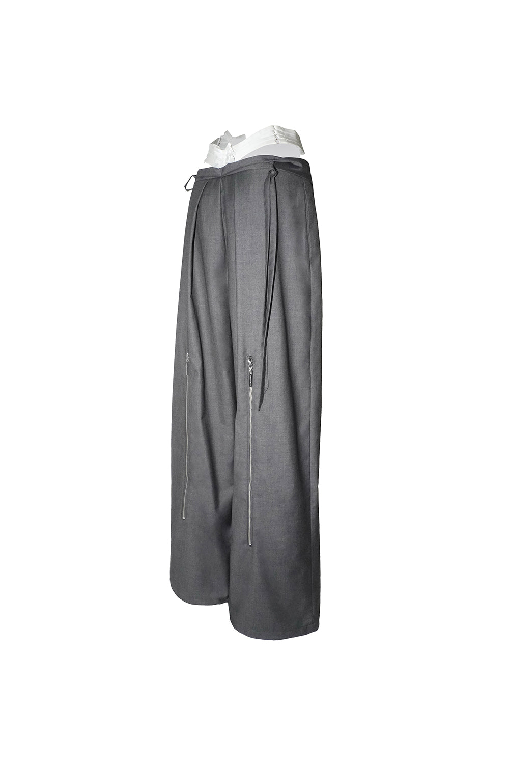 strap layered slacks ribbon