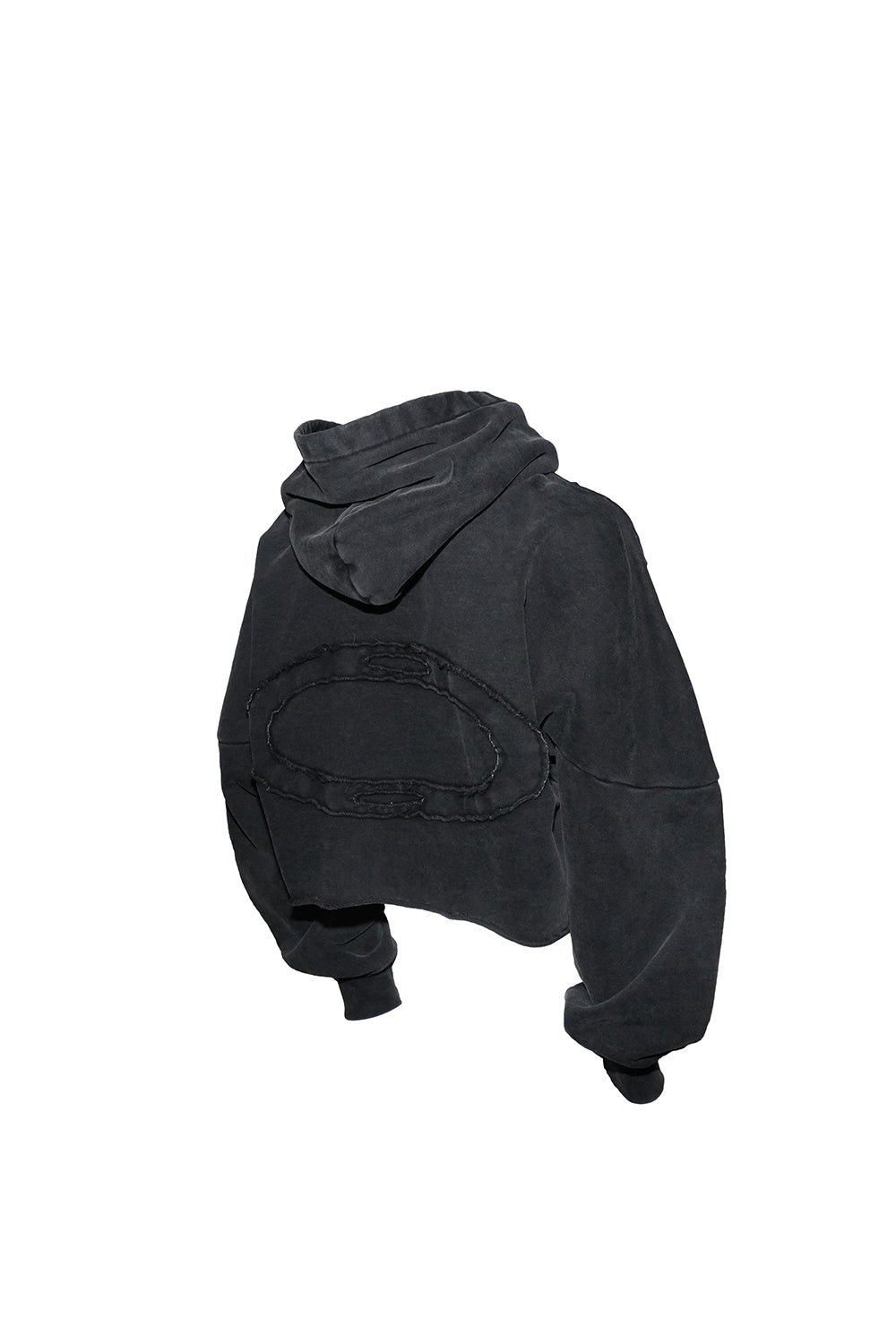 S open shoulder hoodie
