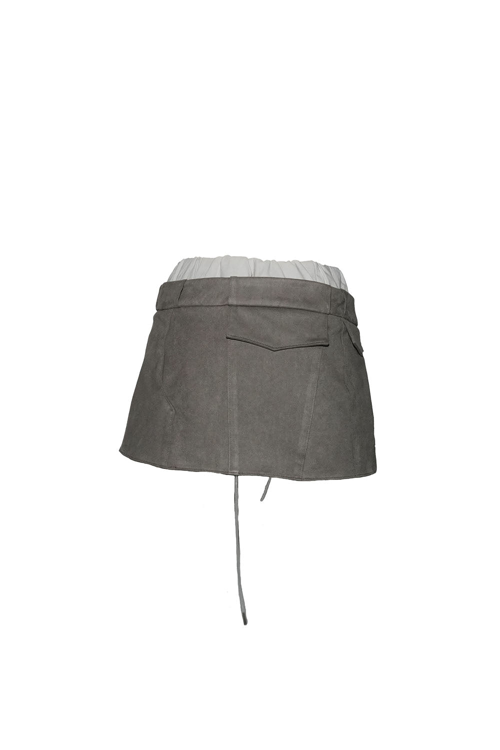S suede wrap skirt