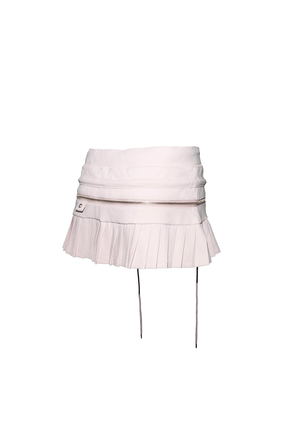 pleated jersey skirt mini
