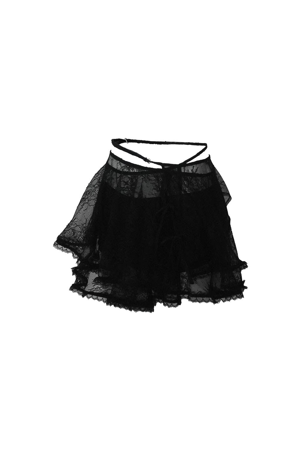 THEREDTHREAD / ザレッドスレッド】S wrap flower skirt mini