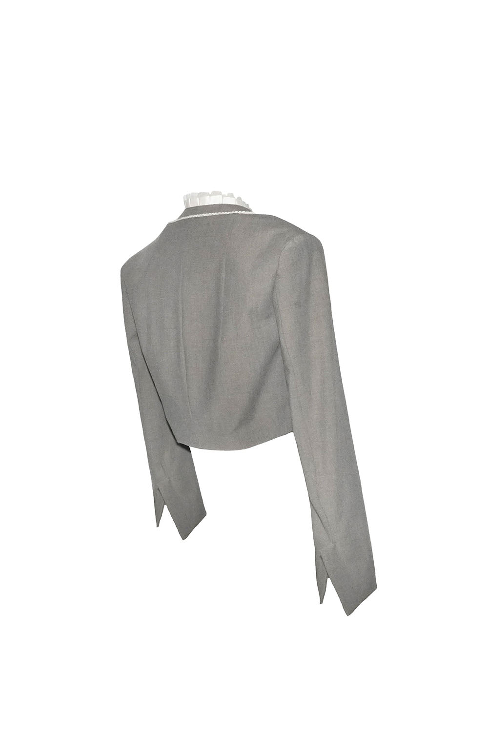 S lace trim suit ensemble