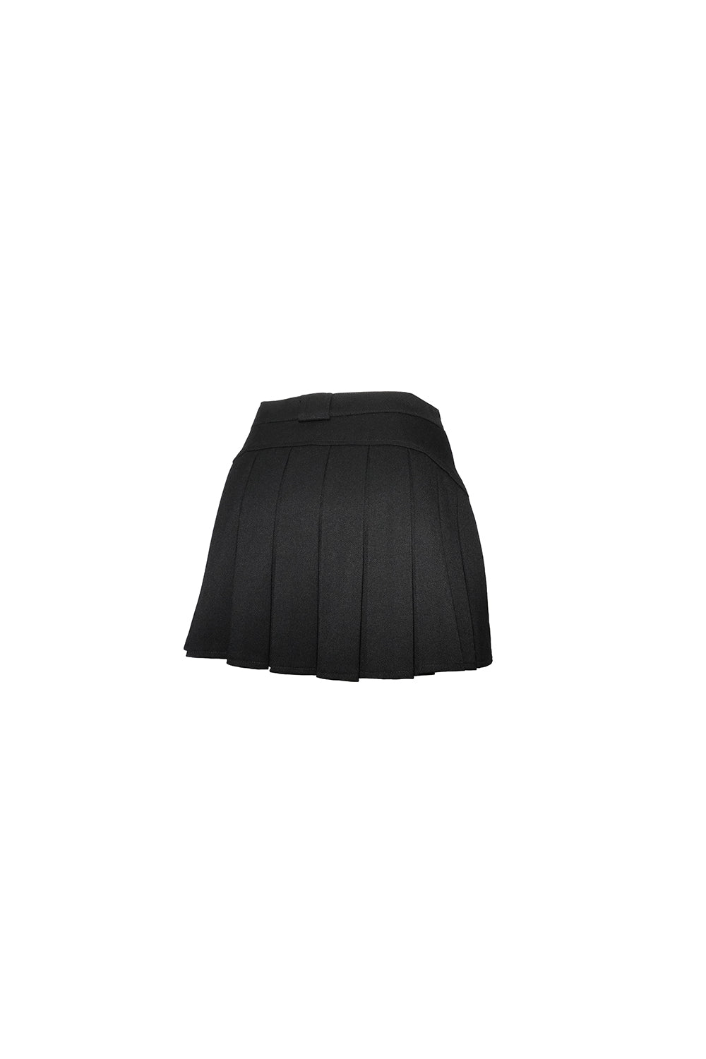 back pleats skirt